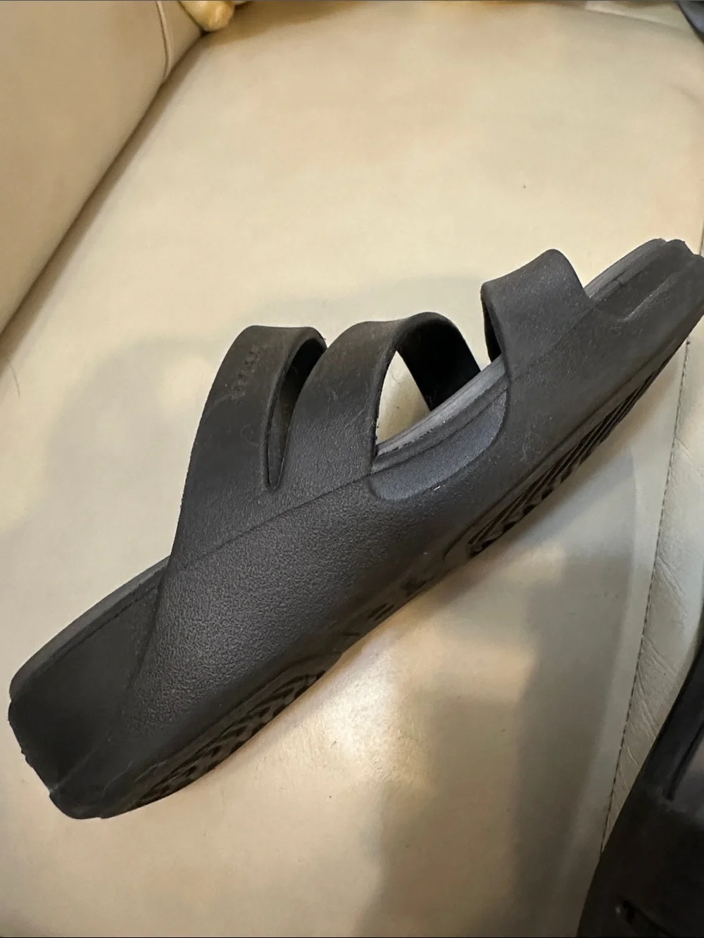 CROCS Splash Triple Strap LiteRide Slide Sandals Black Women's 10
